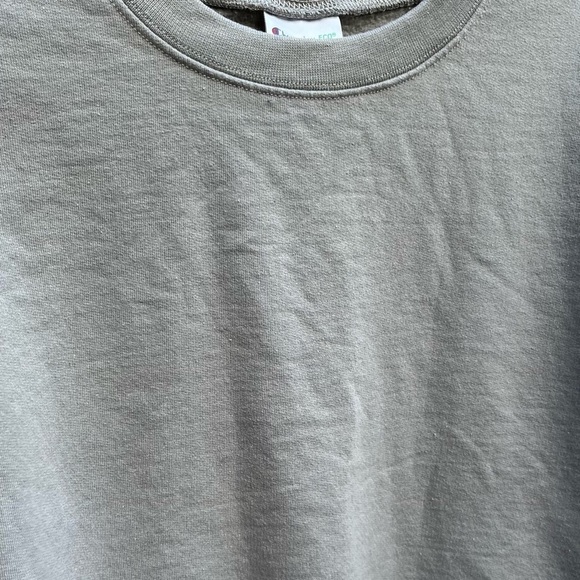 Men's Champion Eco Sweatshirt Gray Solid M Pocket Midweight Activewear Gym - Picture 11 of 11